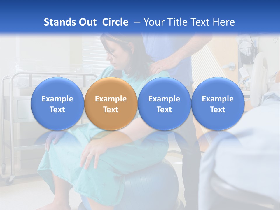 A Man Standing Next To A Woman In A Hospital Bed PowerPoint Template
