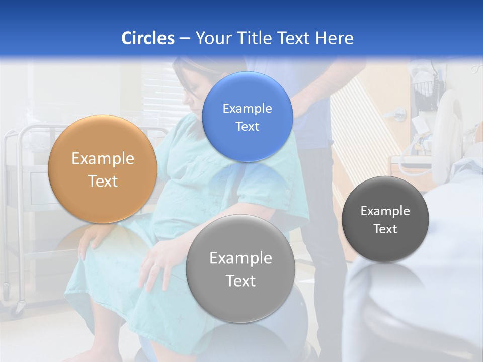 A Man Standing Next To A Woman In A Hospital Bed PowerPoint Template