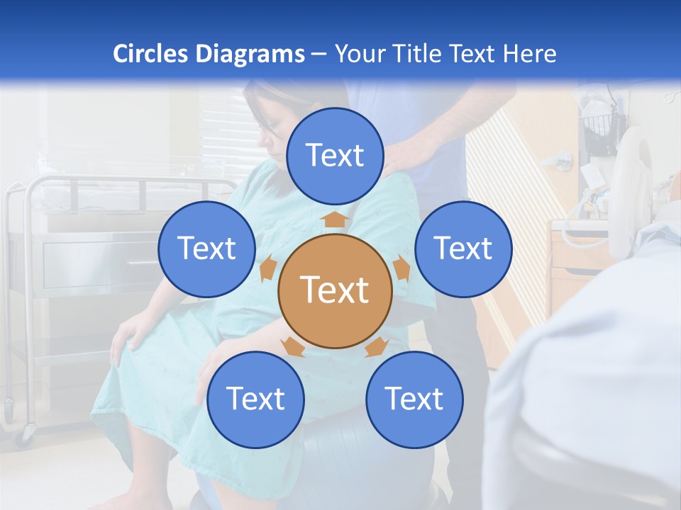 A Man Standing Next To A Woman In A Hospital Bed PowerPoint Template