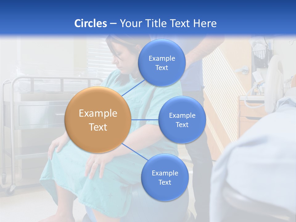 A Man Standing Next To A Woman In A Hospital Bed PowerPoint Template