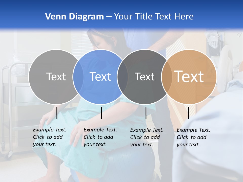A Man Standing Next To A Woman In A Hospital Bed PowerPoint Template
