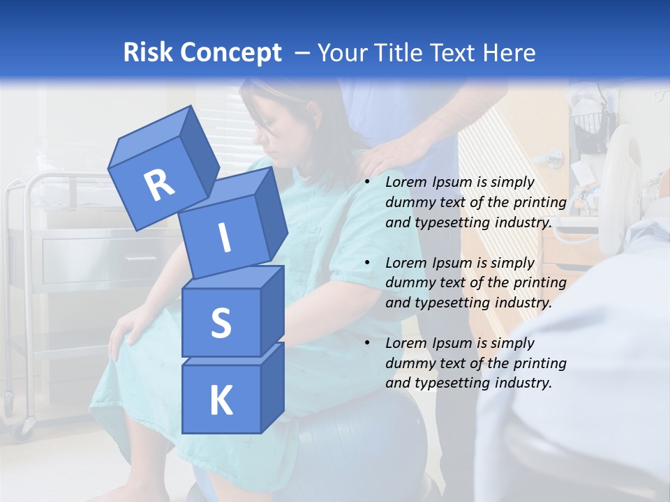 A Man Standing Next To A Woman In A Hospital Bed PowerPoint Template