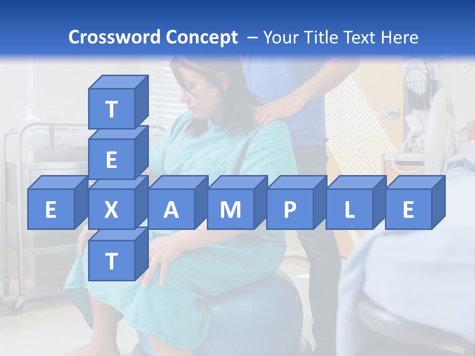 A Man Standing Next To A Woman In A Hospital Bed PowerPoint Template