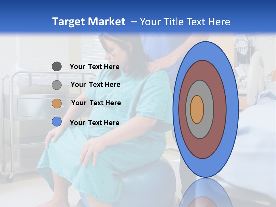 A Man Standing Next To A Woman In A Hospital Bed PowerPoint Template