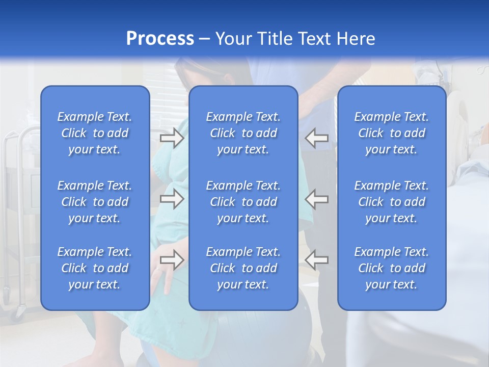 A Man Standing Next To A Woman In A Hospital Bed PowerPoint Template