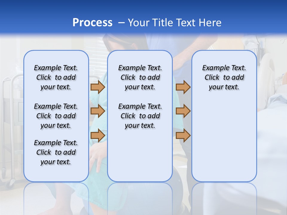 A Man Standing Next To A Woman In A Hospital Bed PowerPoint Template