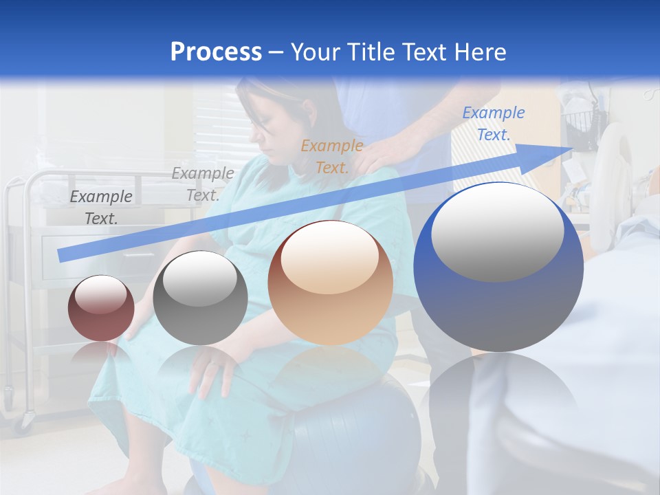 A Man Standing Next To A Woman In A Hospital Bed PowerPoint Template