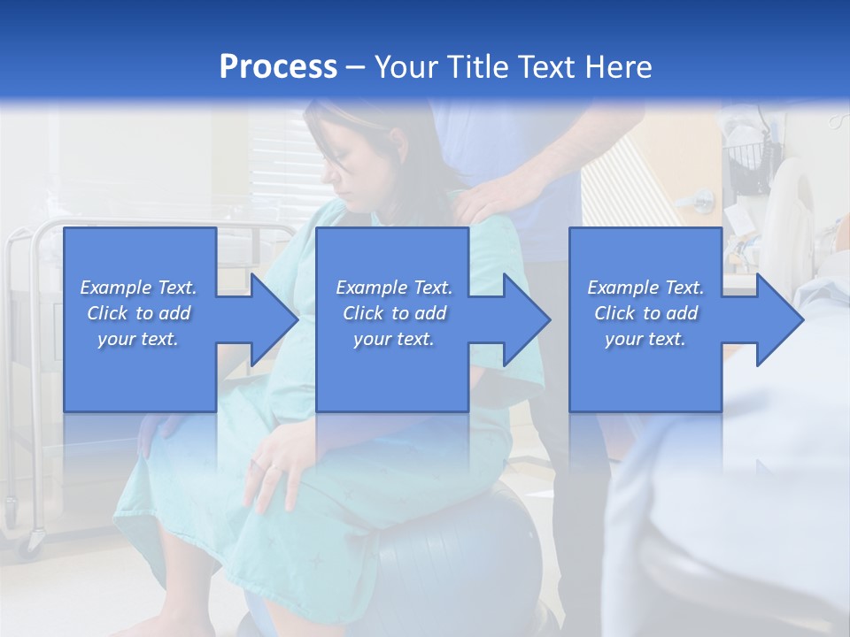 A Man Standing Next To A Woman In A Hospital Bed PowerPoint Template