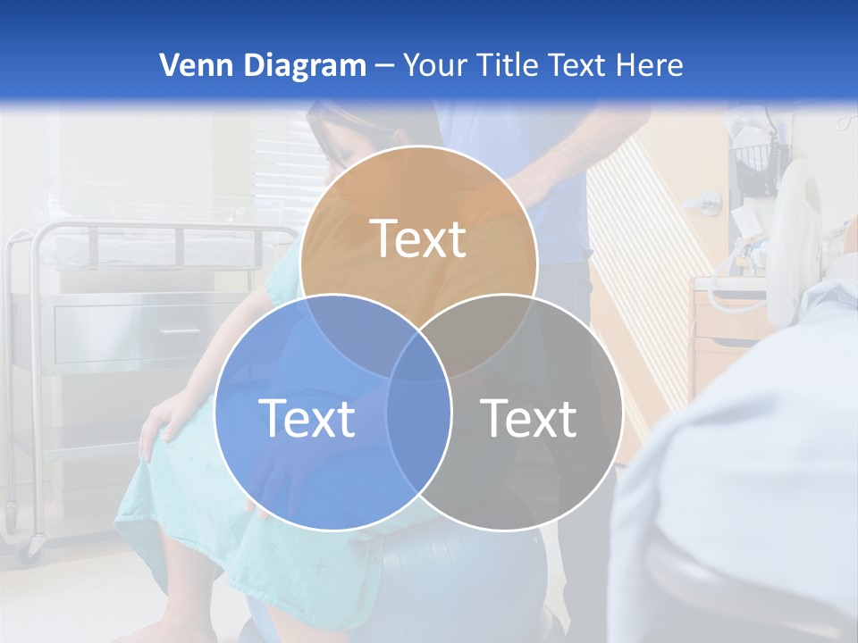 A Man Standing Next To A Woman In A Hospital Bed PowerPoint Template