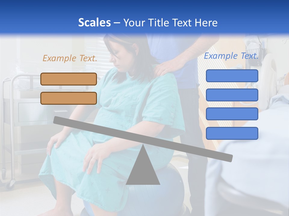 A Man Standing Next To A Woman In A Hospital Bed PowerPoint Template