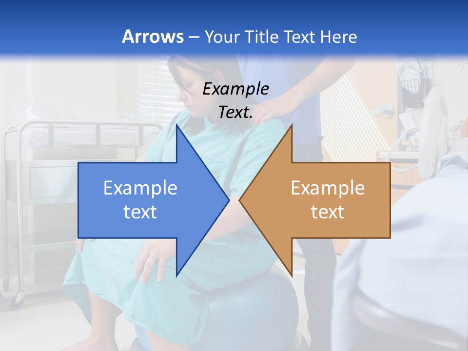 A Man Standing Next To A Woman In A Hospital Bed PowerPoint Template