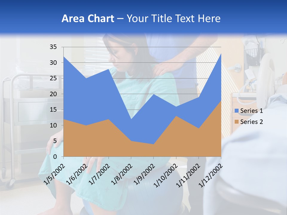 A Man Standing Next To A Woman In A Hospital Bed PowerPoint Template