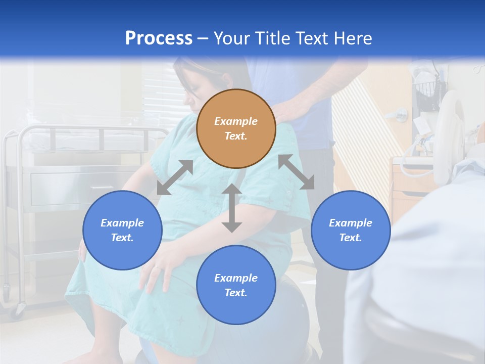 A Man Standing Next To A Woman In A Hospital Bed PowerPoint Template
