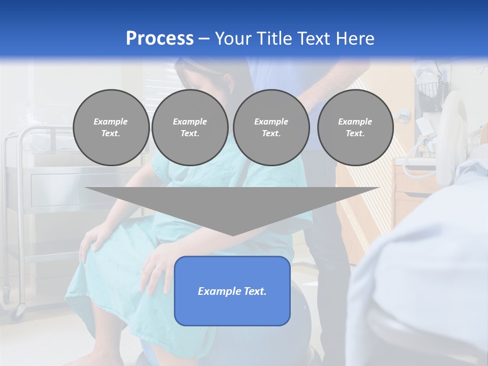 A Man Standing Next To A Woman In A Hospital Bed PowerPoint Template
