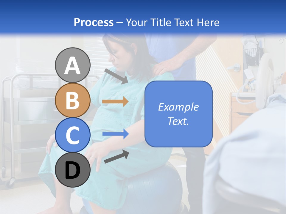 A Man Standing Next To A Woman In A Hospital Bed PowerPoint Template