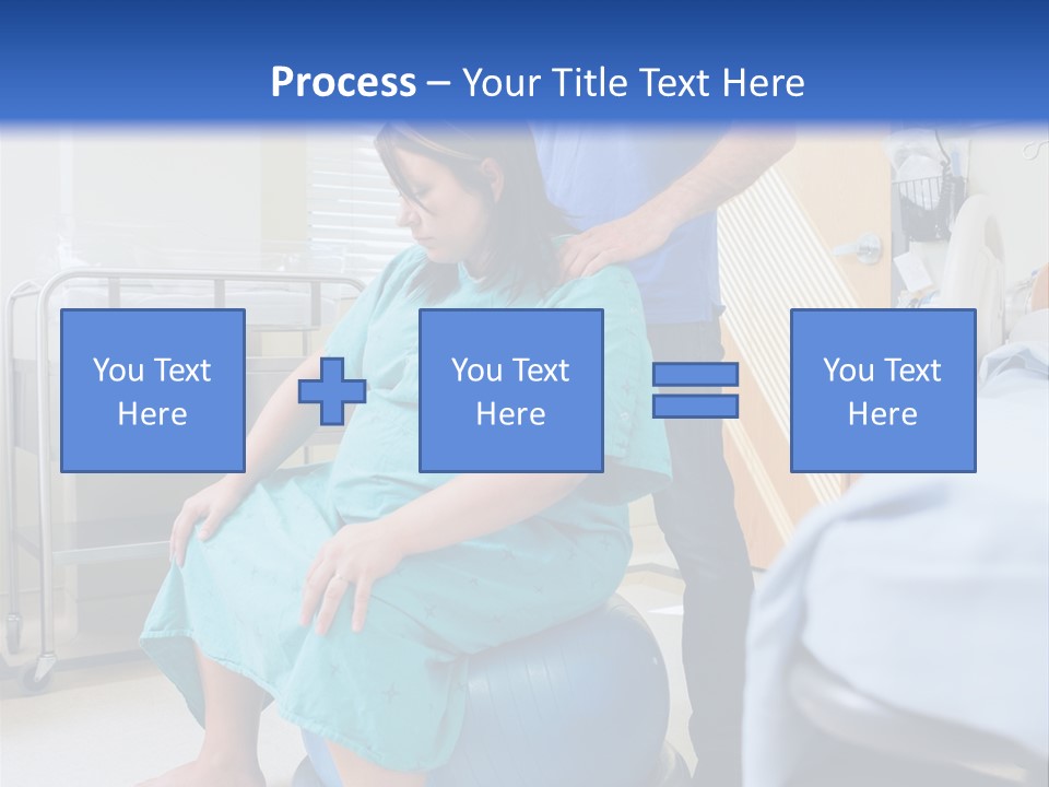 A Man Standing Next To A Woman In A Hospital Bed PowerPoint Template