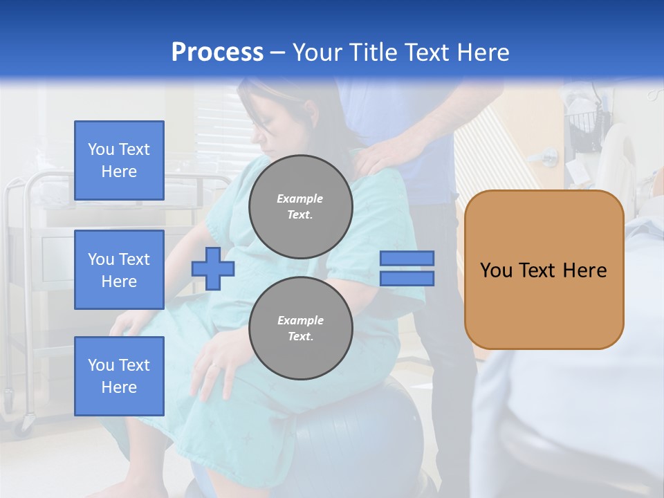A Man Standing Next To A Woman In A Hospital Bed PowerPoint Template