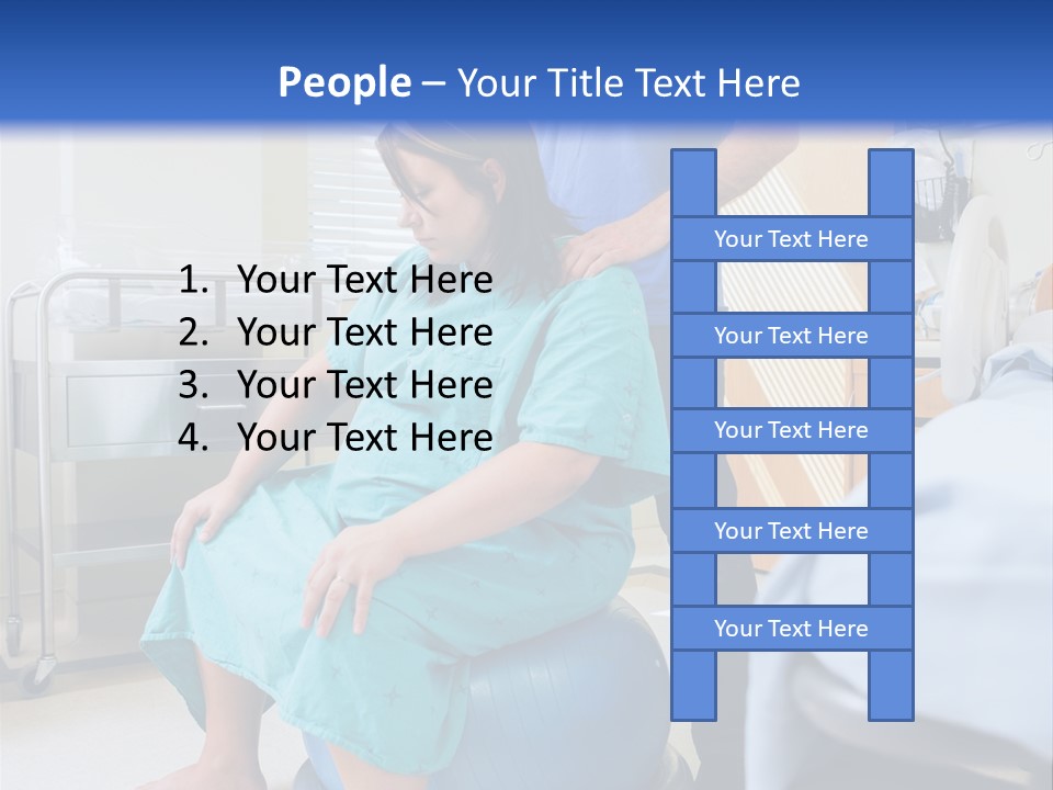 A Man Standing Next To A Woman In A Hospital Bed PowerPoint Template