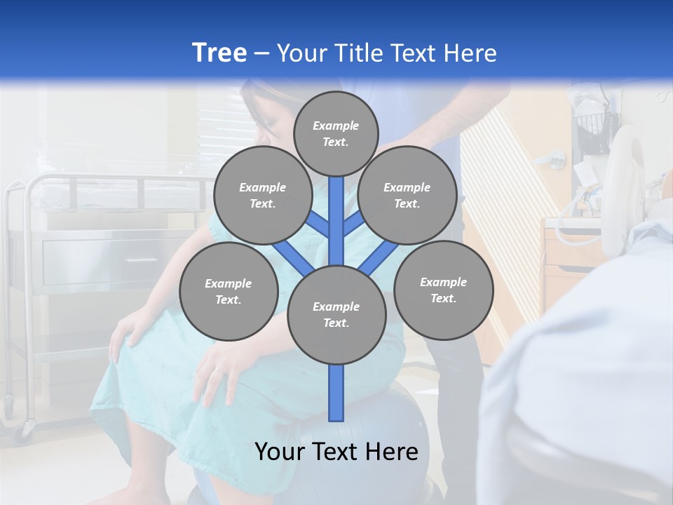 A Man Standing Next To A Woman In A Hospital Bed PowerPoint Template