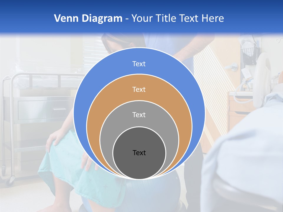 A Man Standing Next To A Woman In A Hospital Bed PowerPoint Template