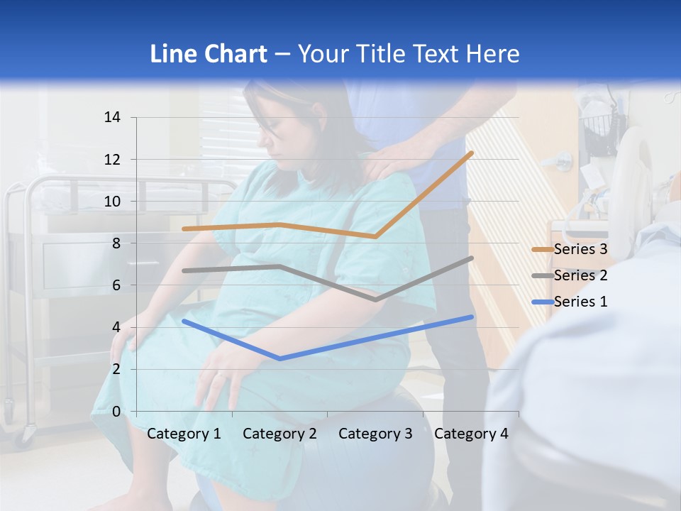 A Man Standing Next To A Woman In A Hospital Bed PowerPoint Template