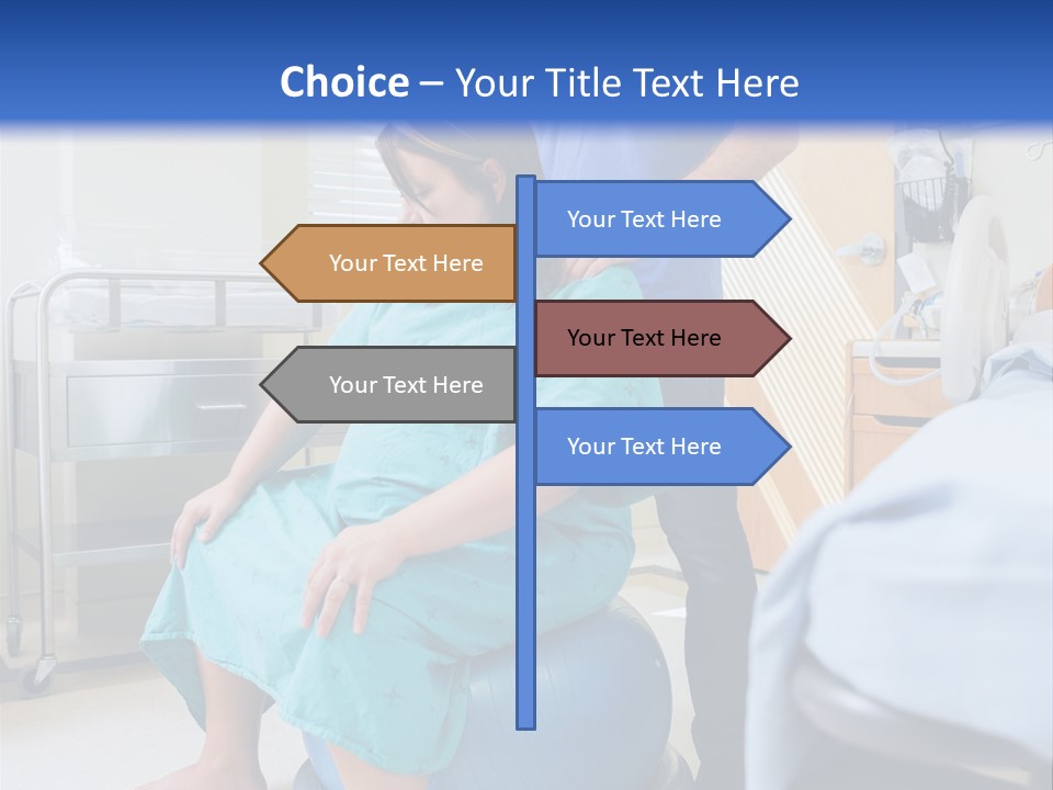 A Man Standing Next To A Woman In A Hospital Bed PowerPoint Template