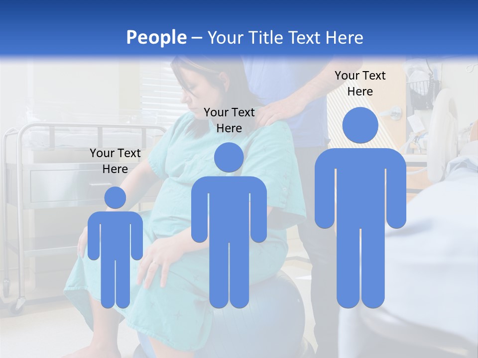 A Man Standing Next To A Woman In A Hospital Bed PowerPoint Template