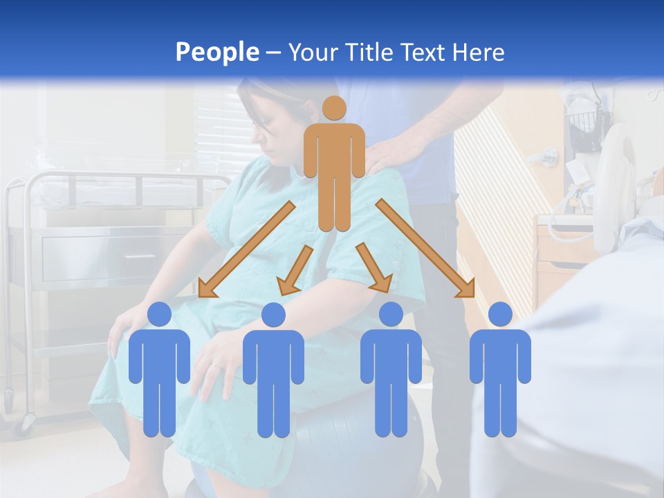 A Man Standing Next To A Woman In A Hospital Bed PowerPoint Template