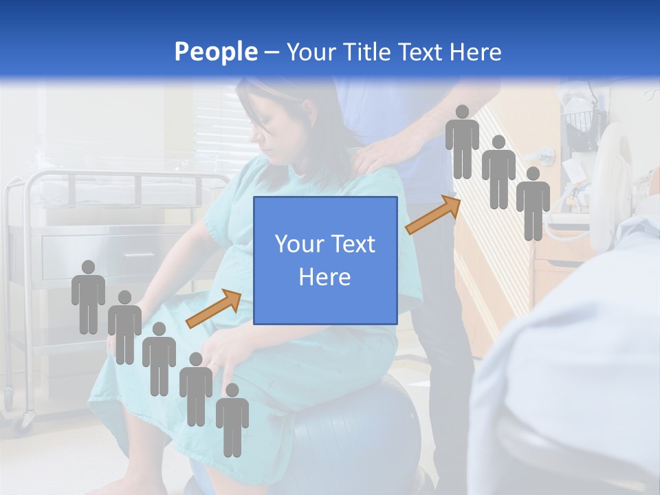 A Man Standing Next To A Woman In A Hospital Bed PowerPoint Template