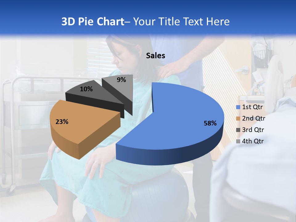 A Man Standing Next To A Woman In A Hospital Bed PowerPoint Template