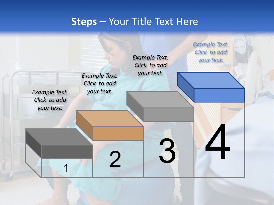 A Man Standing Next To A Woman In A Hospital Bed PowerPoint Template