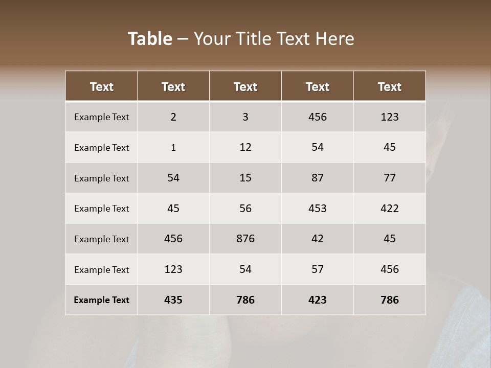 A Woman Holding Her Hand To Her Face PowerPoint Template