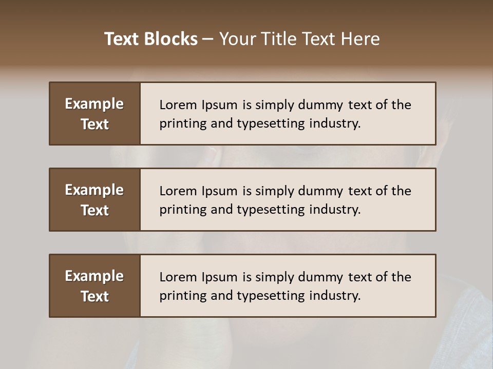 A Woman Holding Her Hand To Her Face PowerPoint Template