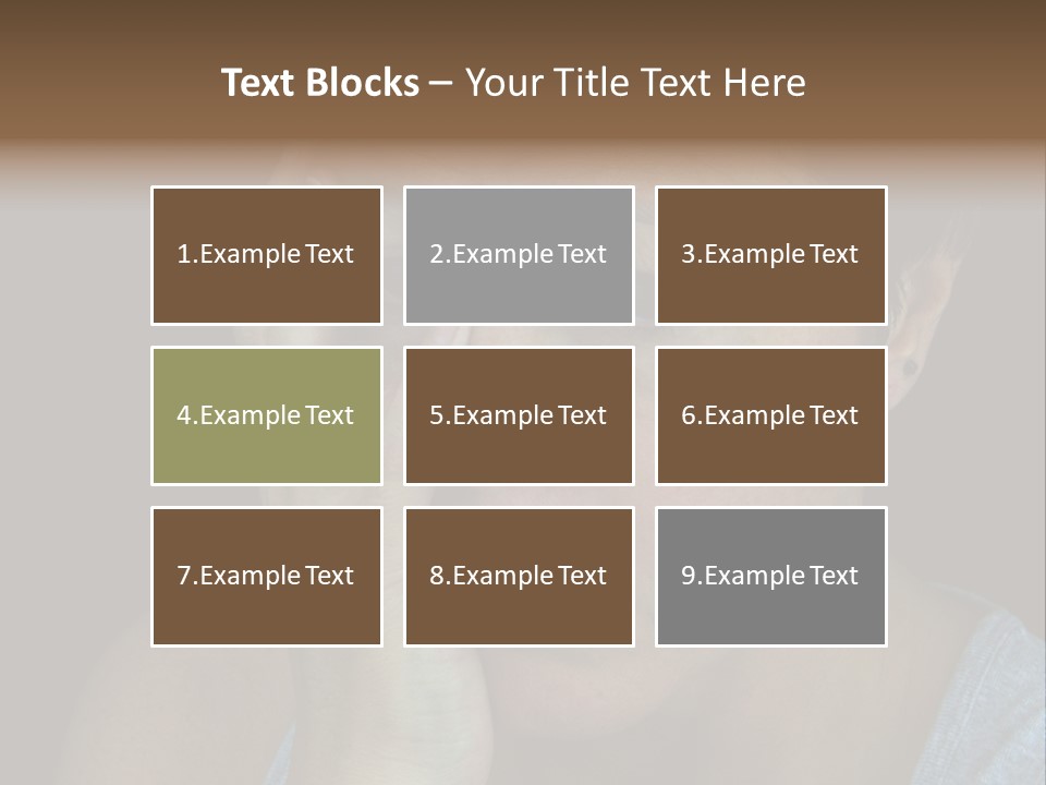 A Woman Holding Her Hand To Her Face PowerPoint Template