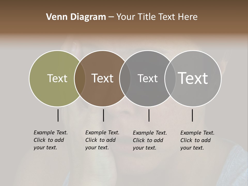 A Woman Holding Her Hand To Her Face PowerPoint Template