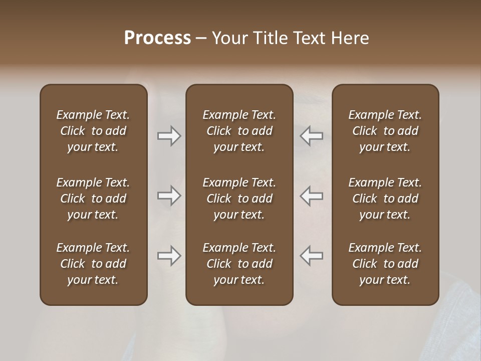 A Woman Holding Her Hand To Her Face PowerPoint Template