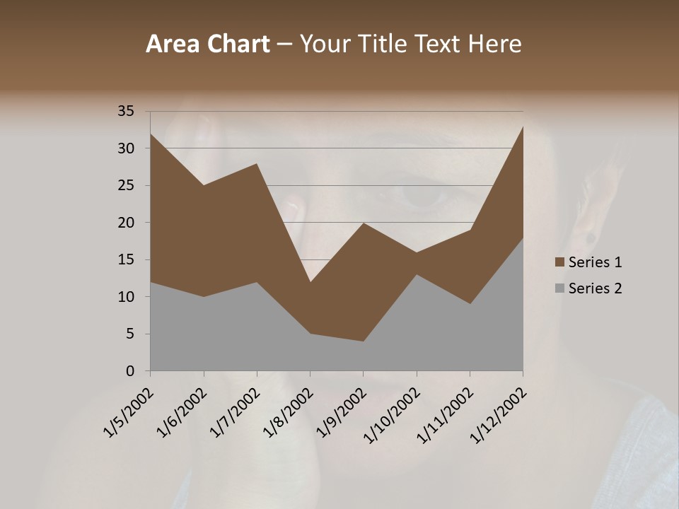 A Woman Holding Her Hand To Her Face PowerPoint Template