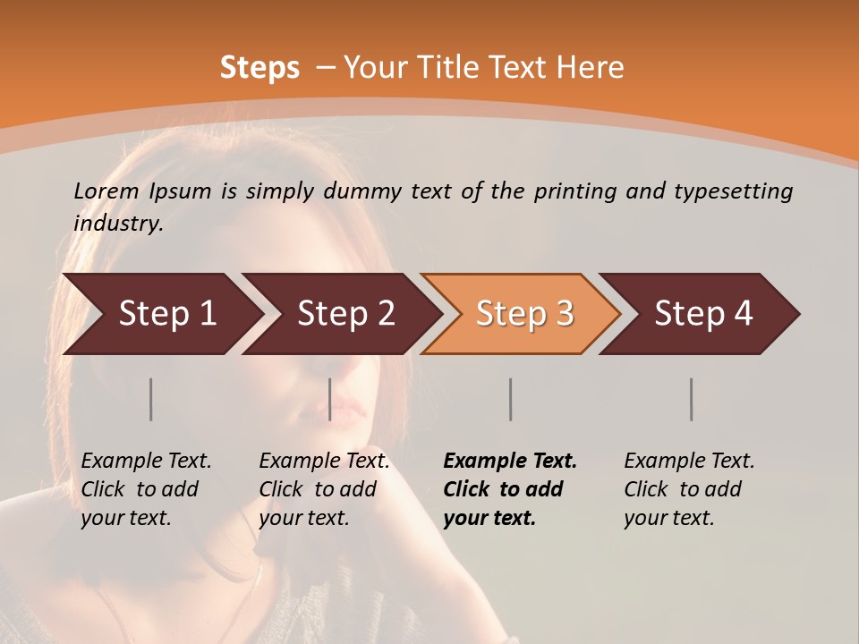 A Woman Is Sitting In The Grass With Her Eyes Closed PowerPoint Template