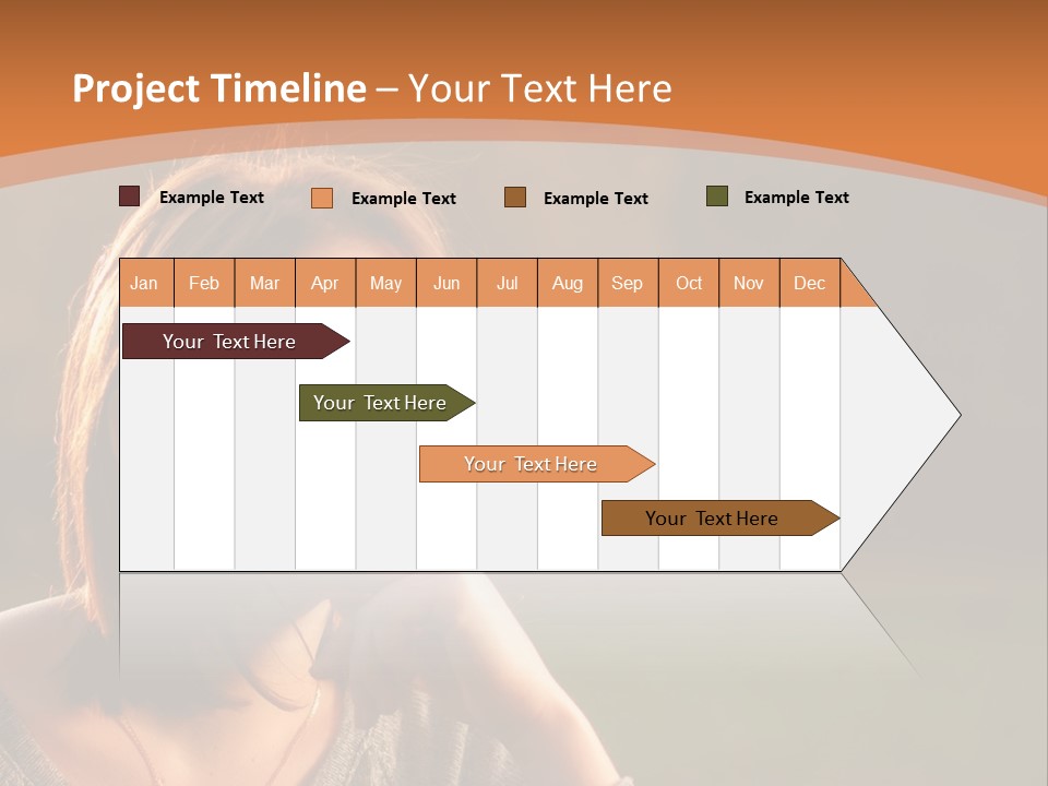 A Woman Is Sitting In The Grass With Her Eyes Closed PowerPoint Template