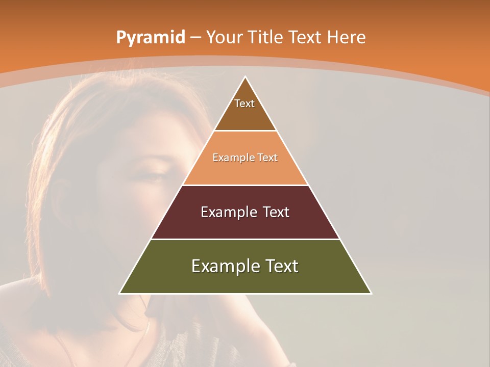 A Woman Is Sitting In The Grass With Her Eyes Closed PowerPoint Template