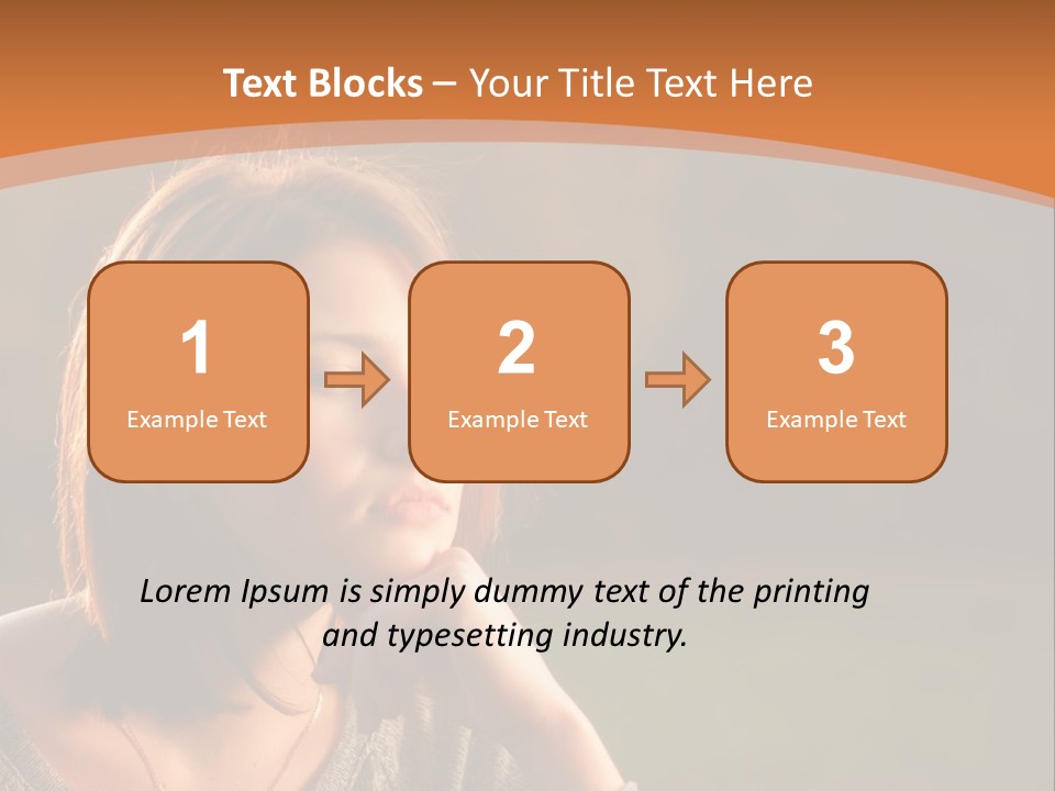A Woman Is Sitting In The Grass With Her Eyes Closed PowerPoint Template
