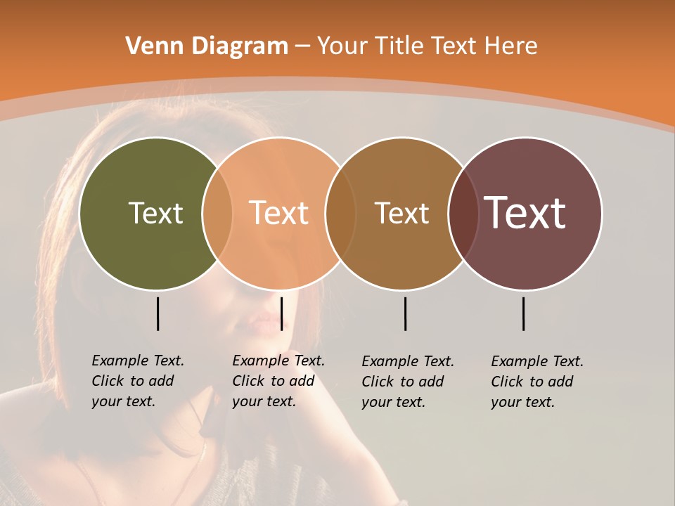A Woman Is Sitting In The Grass With Her Eyes Closed PowerPoint Template