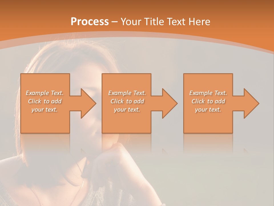 A Woman Is Sitting In The Grass With Her Eyes Closed PowerPoint Template