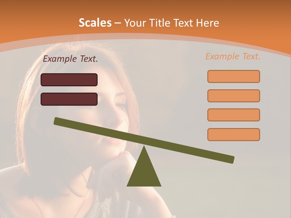 A Woman Is Sitting In The Grass With Her Eyes Closed PowerPoint Template