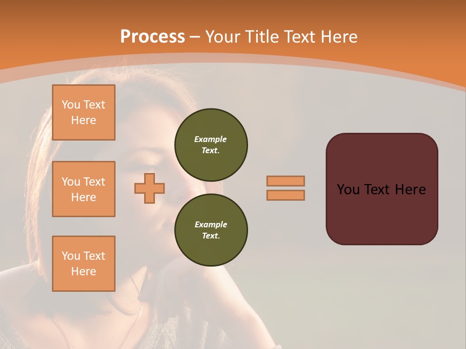 A Woman Is Sitting In The Grass With Her Eyes Closed PowerPoint Template