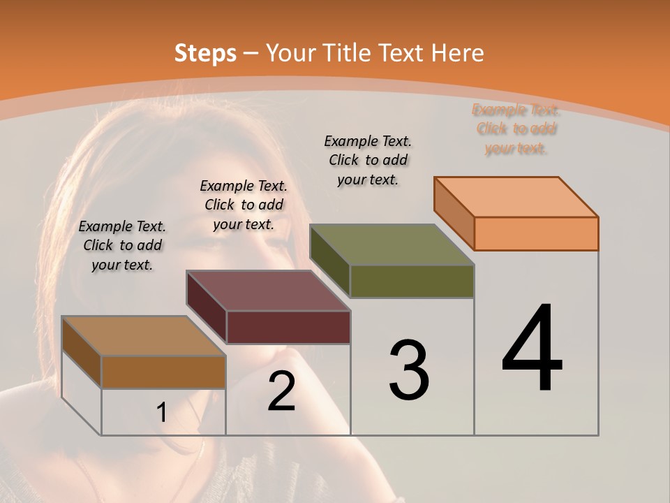A Woman Is Sitting In The Grass With Her Eyes Closed PowerPoint Template