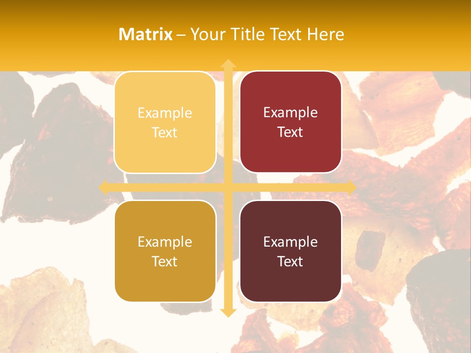 A Pile Of Chips On A White Background PowerPoint Template