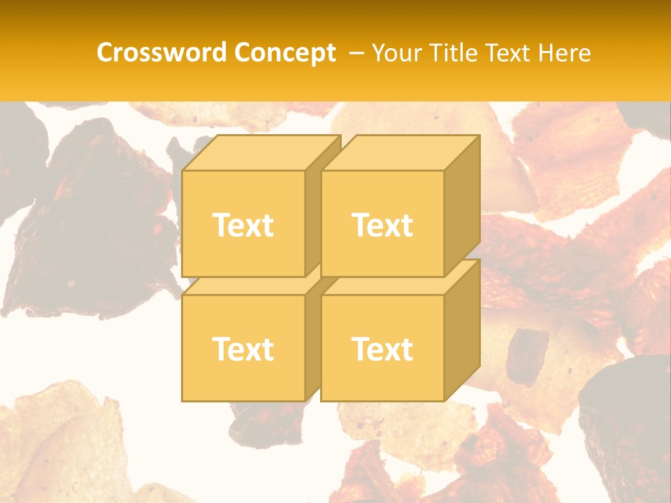 A Pile Of Chips On A White Background PowerPoint Template