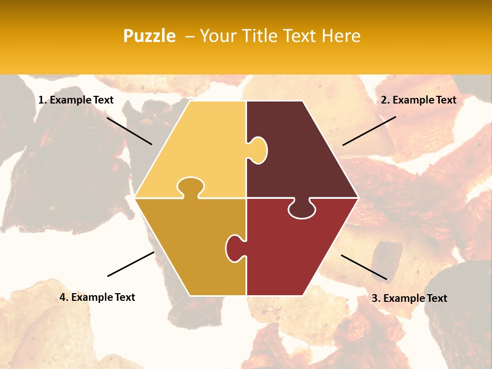 A Pile Of Chips On A White Background PowerPoint Template