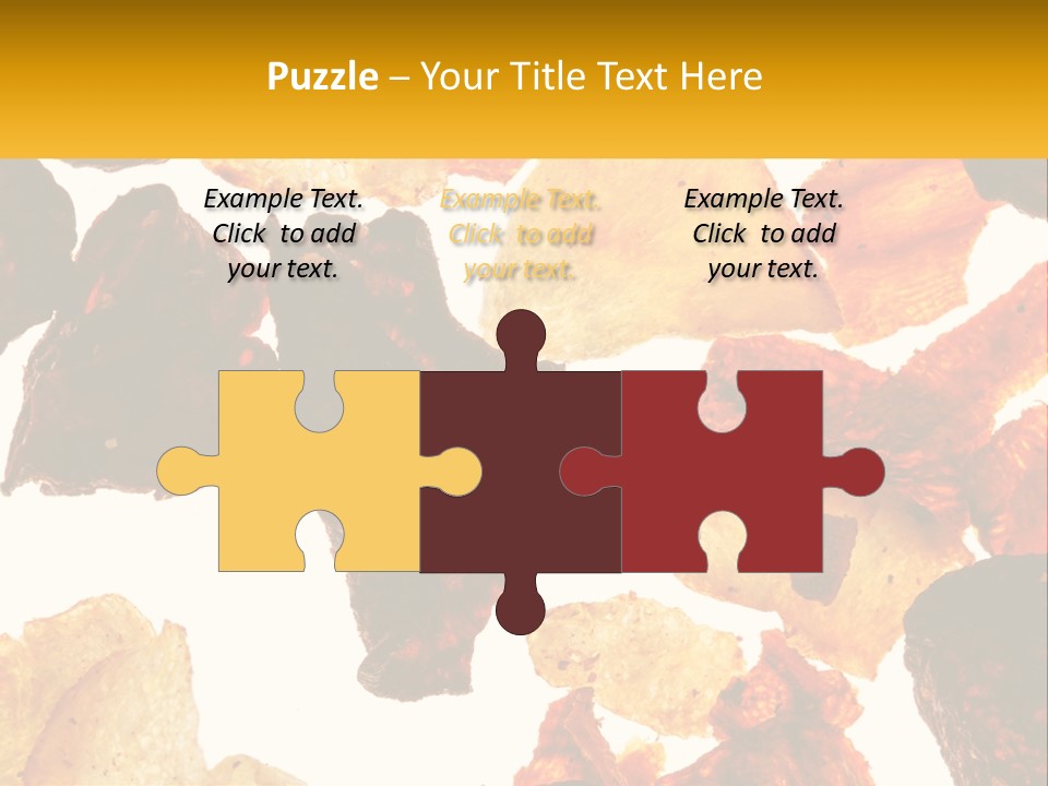 A Pile Of Chips On A White Background PowerPoint Template